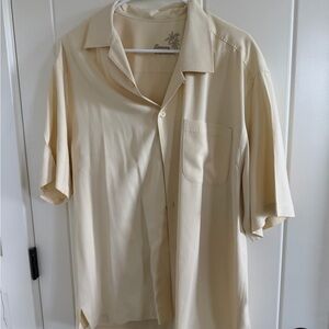 Tommy Bahama Cream Short-Sleeve Button Shirt
